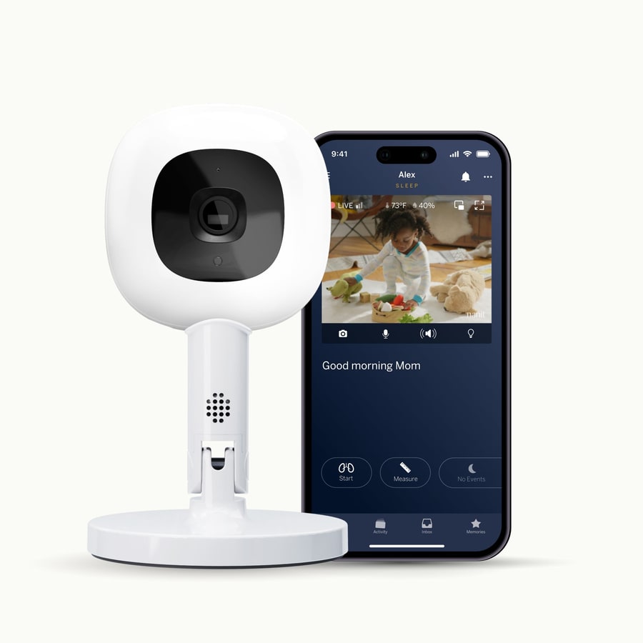 Nanit Pro Smart Baby Monitor with Flex Stand official hero image