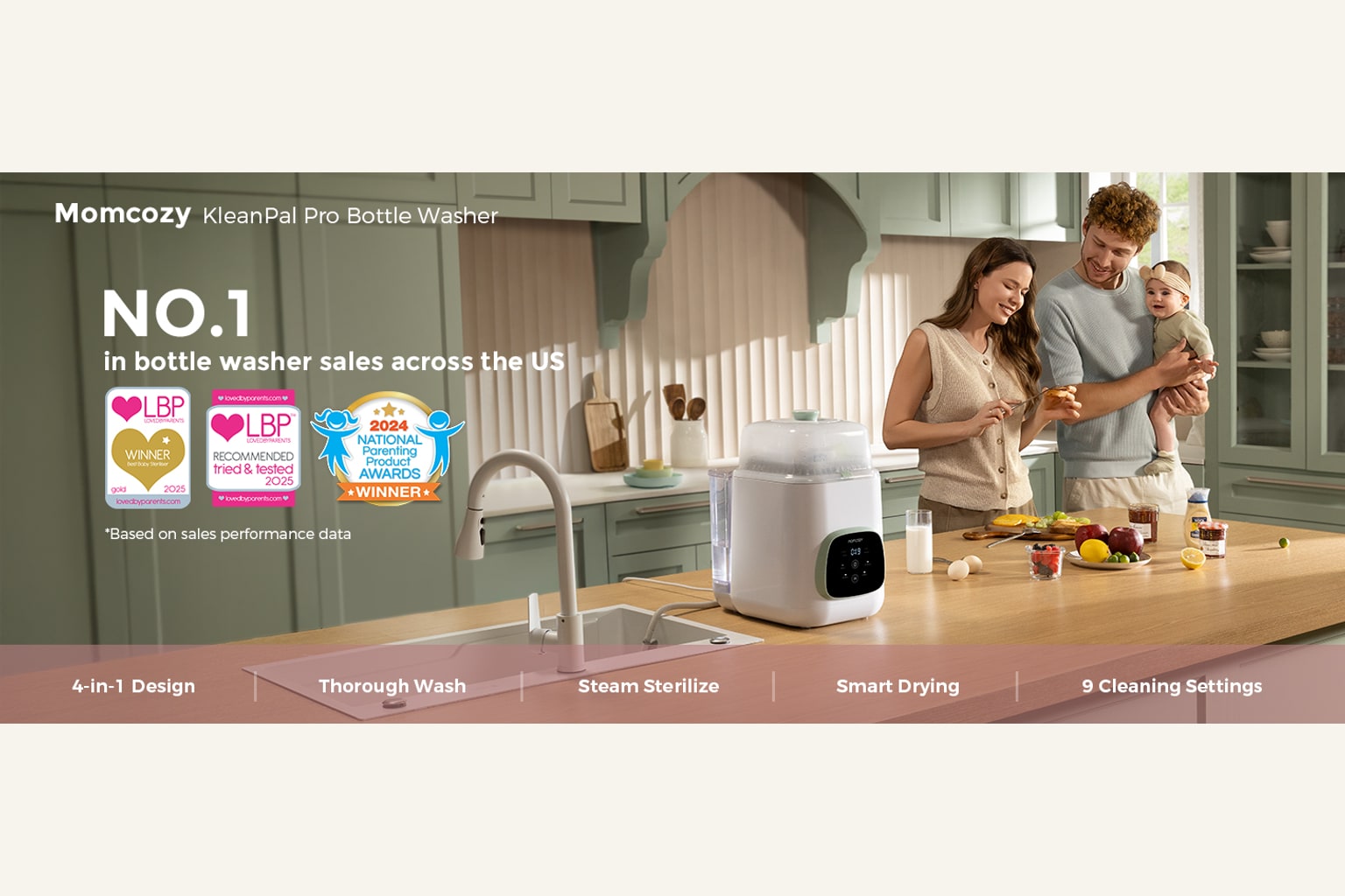 Momcozy KleanPal Pro Baby Bottle Washer, Sterilizer and Dryer product image