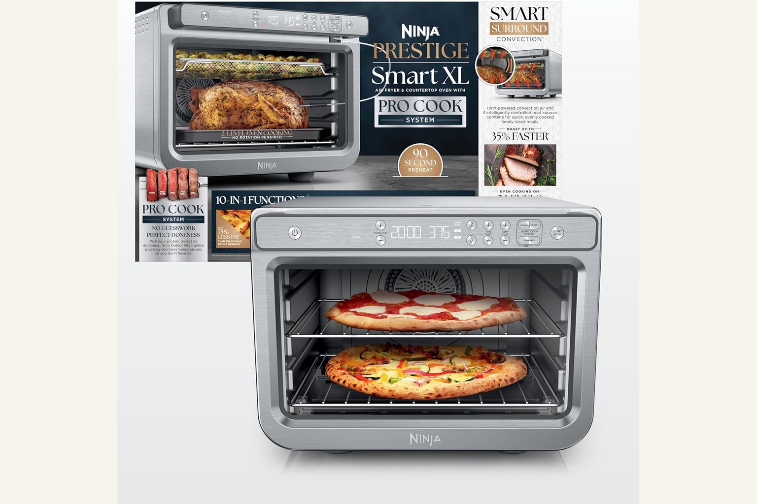 Ninja Prestige Smart XL Air Fryer & Countertop Oven with Pro Cook (DT551) hero image