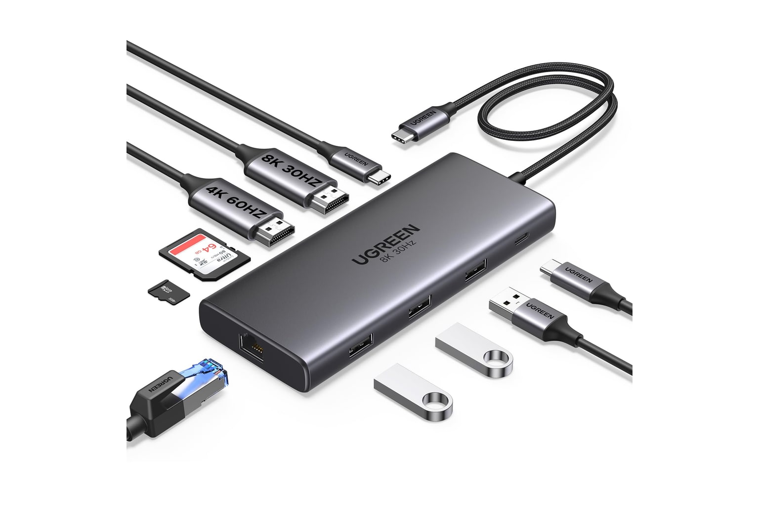 UGREEN Revodok Pro 210 USB-C Docking Station 10-in-1 product image